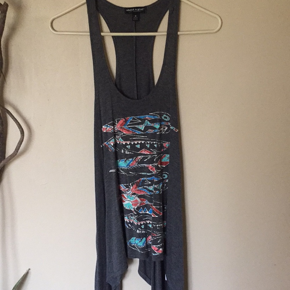 Long aztec tank top